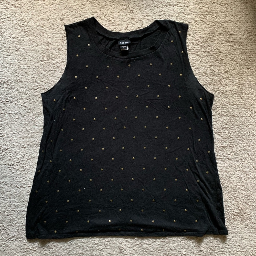 Torrid Tank Top with gold accents